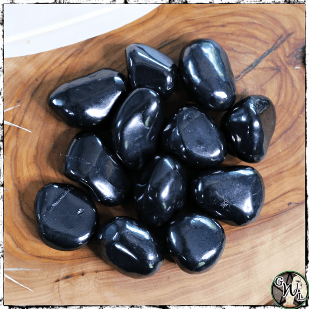 Tumbled Shungite Crystals, Crystals for Witches, Green Witch Living
