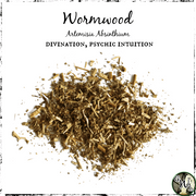 Dried Wormwood Herb for Witches, Green Witch Living