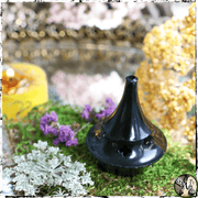 Black Brass Cone Incense Burner | Mini Censer, Ritual Tool