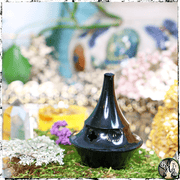 Black Brass Cone Incense Burner | Mini Censer, Ritual Tool