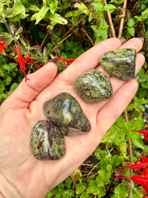 Dragon’s Blood Jasper, Tumbled | Passion, Strength