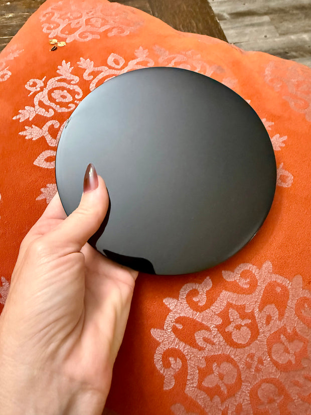 Black Obsidian Scrying Mirror | Divination, Visions