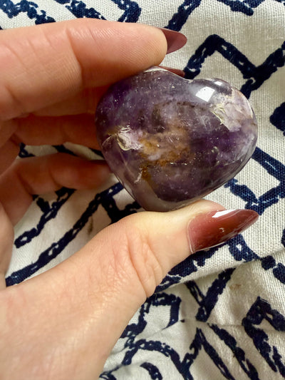Amethyst Puffy Heart | Psychic Intuition, Dreams
