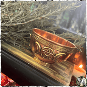 Copper Triple Moon Ritual Bowl | Hold Offerings, Herbs, Incense