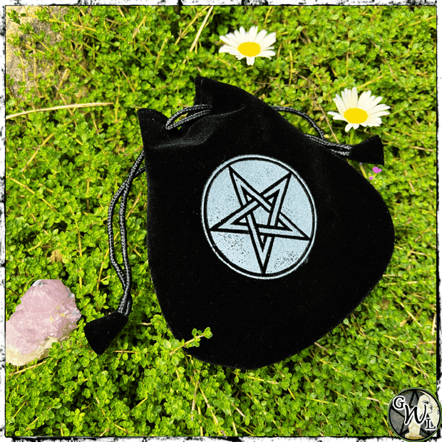 Velvet Pentacle Pouch | Spell Bag, Crystal and Tarot Storage
