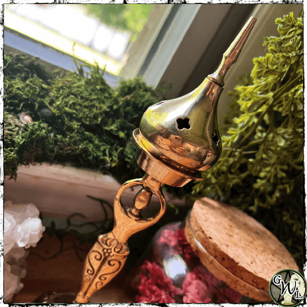 Spiral Goddess Incense Burner | Holds Cone or Granular Incense