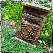 Triple Moon Altar Cupboard | Storing Herbs, Ritual Tools