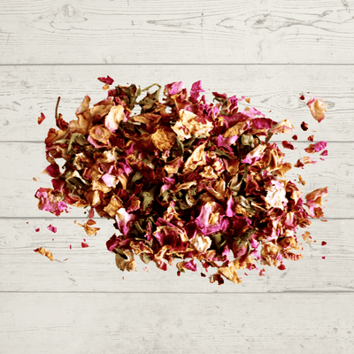 Dried Organic Rose Petals Buds Apothecary Flowers Herb, Green Witch Living