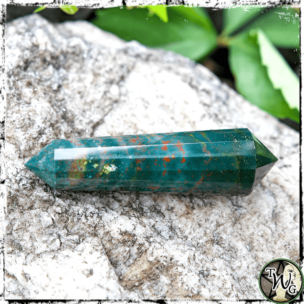 Bloodstone Crystal Wand, Crystals for Witches, The Witch's Guide