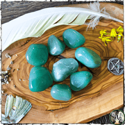 Tumbled Green Aventurine for the Heart Chakra, Green Witch Living