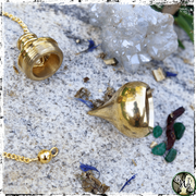 Chamber Brass Pendulum, Green Witch Living