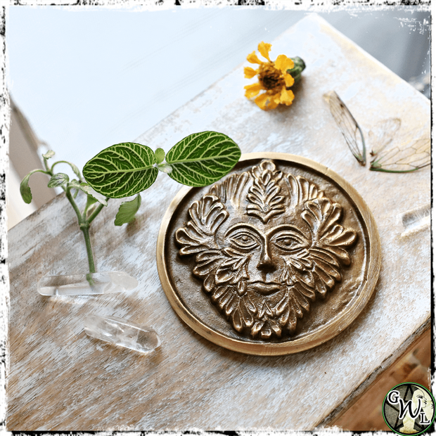 Green Man Wall Plaque, Green Witch Living