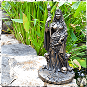 Hecate Statue Goddess of the Crossroads, Green Witch Living
