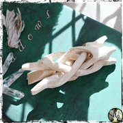 Natural Wooden Stand for Crystals, Smudge Bundles, Smoke Wands, Green Witch Living