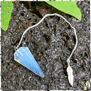 Opalite Crystal Pendulum, Divination for Witches, Green Witch Living