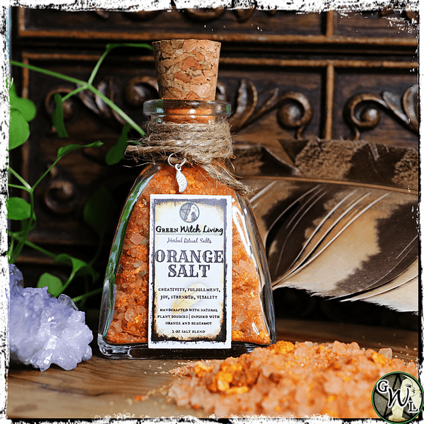 Orange Ritual Salt for Witches, Green Witch Living