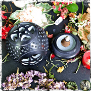 Pentagram Candle Holder for Tealights, Green Witch Living