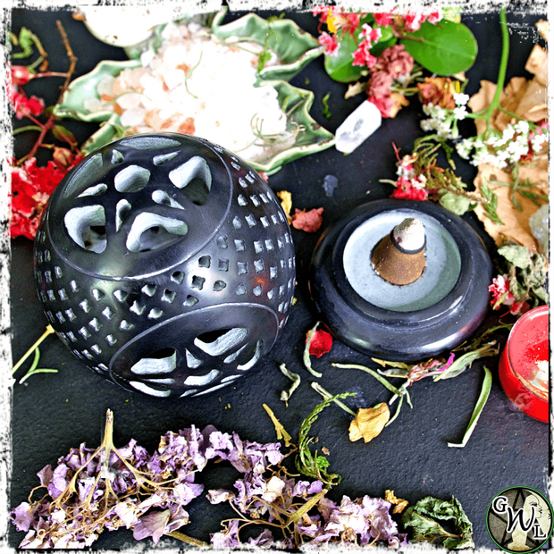 Pentagram Candle Holder for Tealights, Green Witch Living