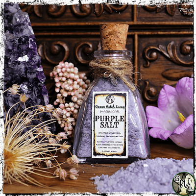 Purple Ritual Salt for Witches, Green Witch Living