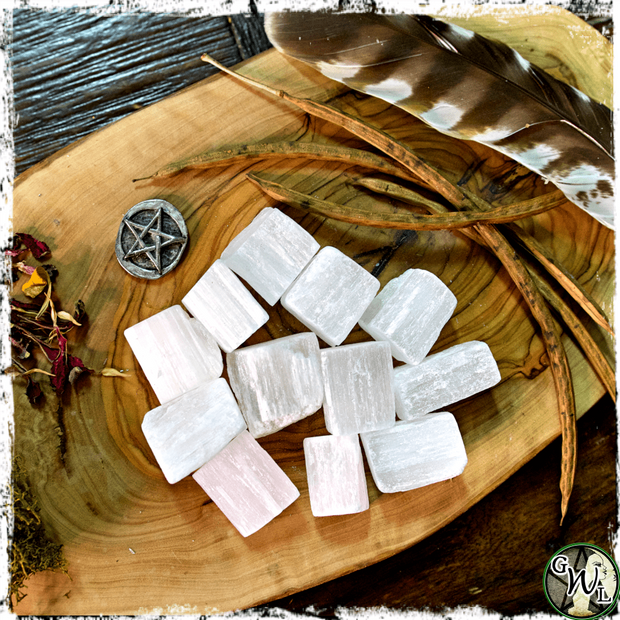 Raw Selenite Crystals for Witches, Green Witch Living