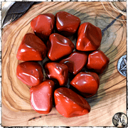 Tumbled Red Jasper Crystals, Life Force Energy, Green Witch Living