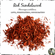 Red Sandalwood Chips for Love, Purification, Green Witch Living