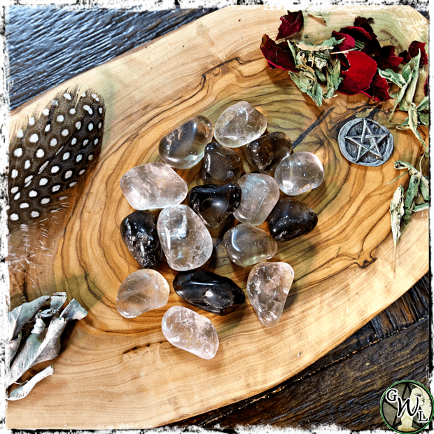 Tumbled Smoky Quartz Crystals for Witches, Green Witch Living