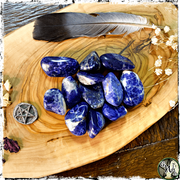 Tumbled Sodalite Crystals for Witches, Green Witch Living