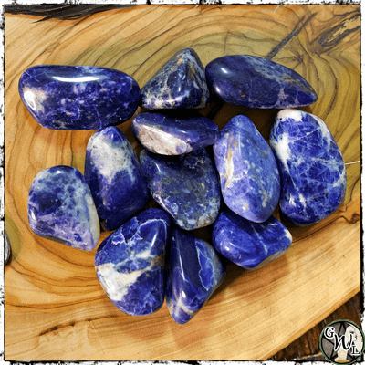 Tumbled Sodalite Crystals, Focus, Communication, Green Witch Living