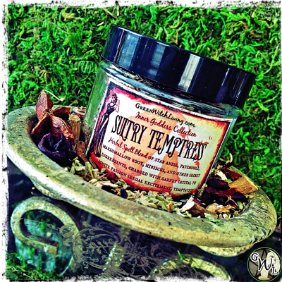 Sultry Temptress Herbal Incense Blend, Spell Blend, Green Witch Living