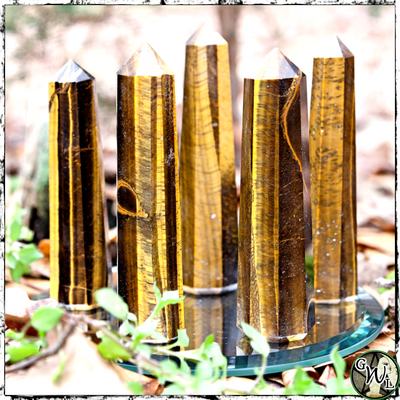 Tiger's Eye Crystal Towers for Witches, Green Witch Living