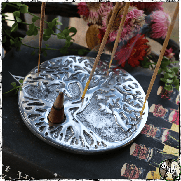 Tree of Life Incense Burner Plate | Incense Holder, Decor Dish