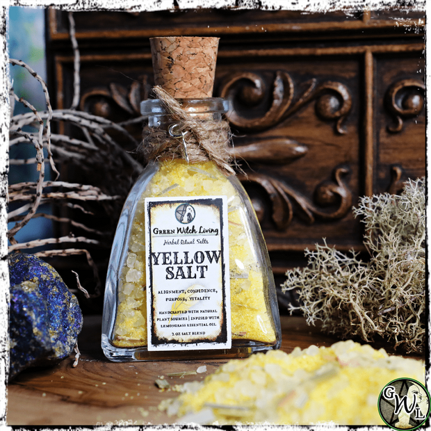 Yellow Ritual Salt for Witches, Green Witch Living