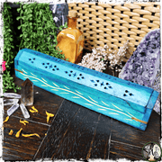 Sea Witch Wooden Incense Burner Box | Holds Sticks, Cones